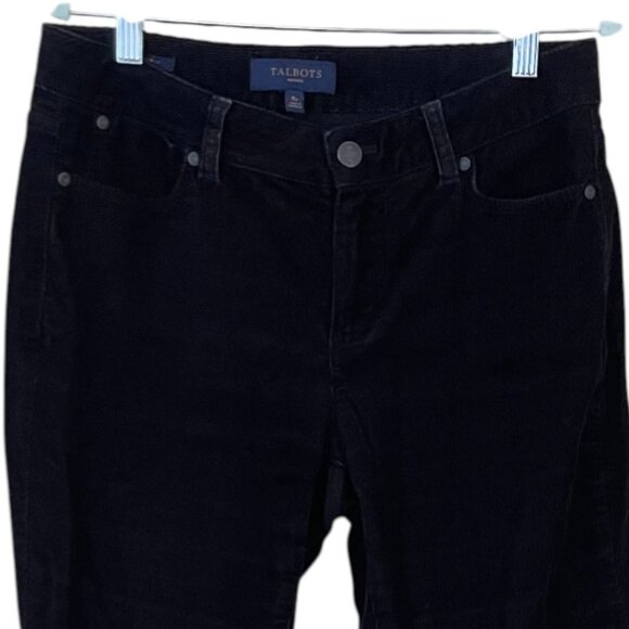 Talbots 6P Curvy Black Corduroy Pants - Picture 2 of 11